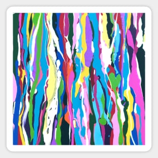 Spring Color Riot Fluid Abstract Magnet